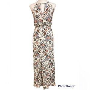 American Eagle Floral Maxi Dress Sleeveless Spaghetti Strap Elastic Waist XXS